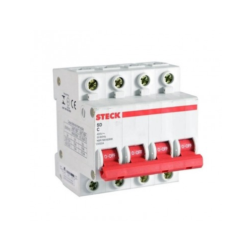 Interruptor termomagnético 4x 80A 10KA